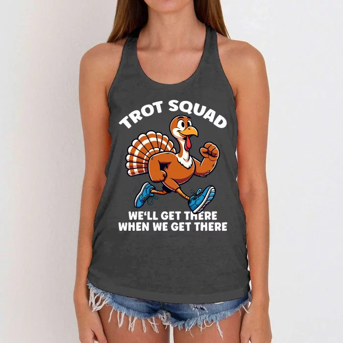 Thanksgiving Turkey Running Outfit Gear Costume Turkey Trot Women's Knotted Racerback Tank