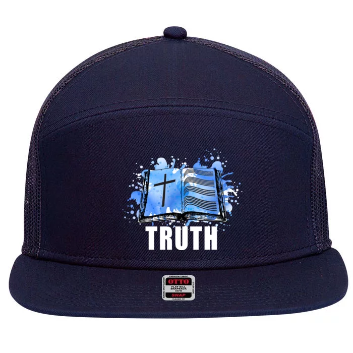 Truth 7 Panel Mesh Trucker Snapback Hat