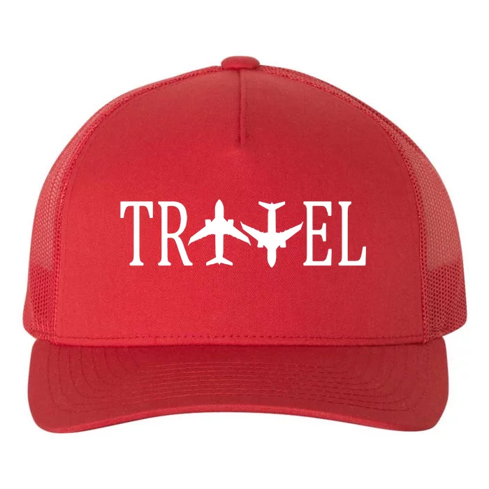 Travel Yupoong Adult 5-Panel Trucker Hat