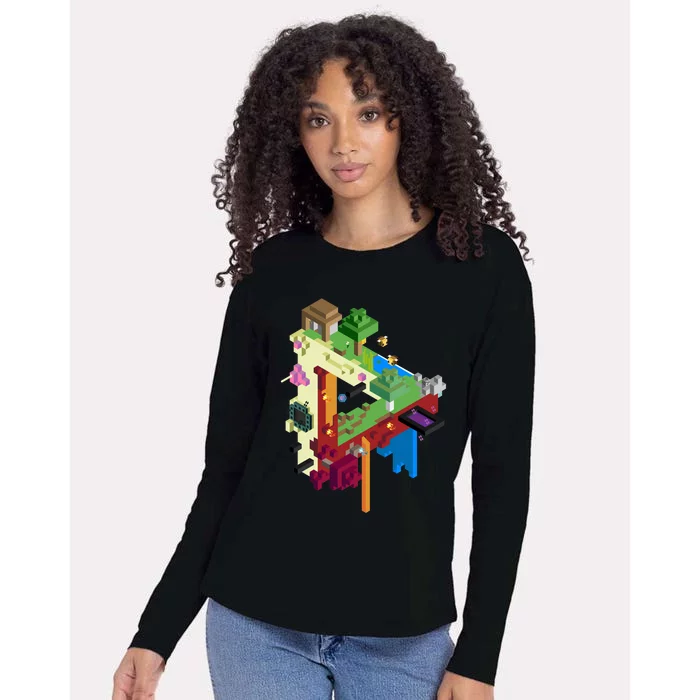 The Three Realms Womens Cotton Relaxed Long Sleeve T-Shirt