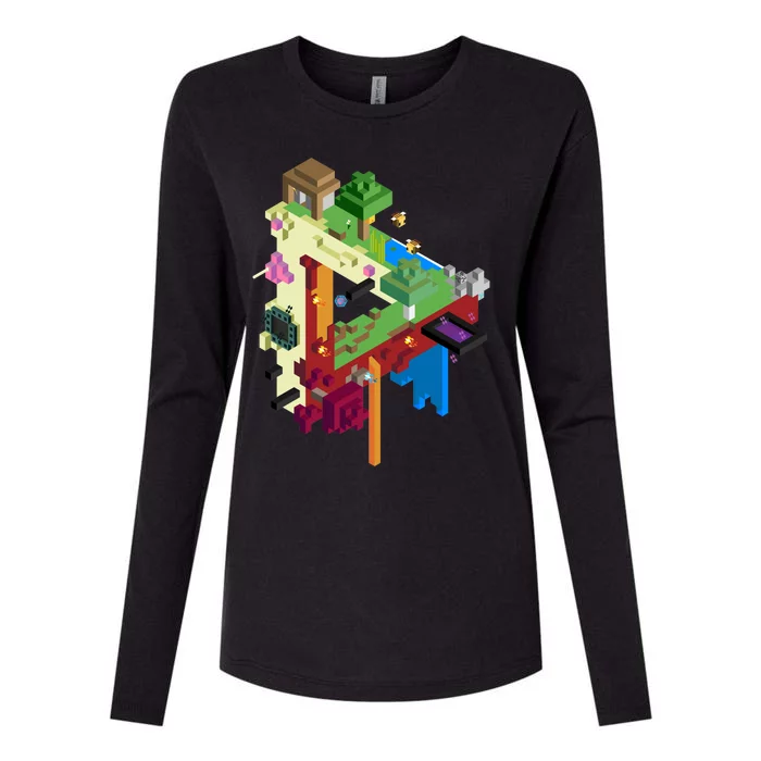 The Three Realms Womens Cotton Relaxed Long Sleeve T-Shirt