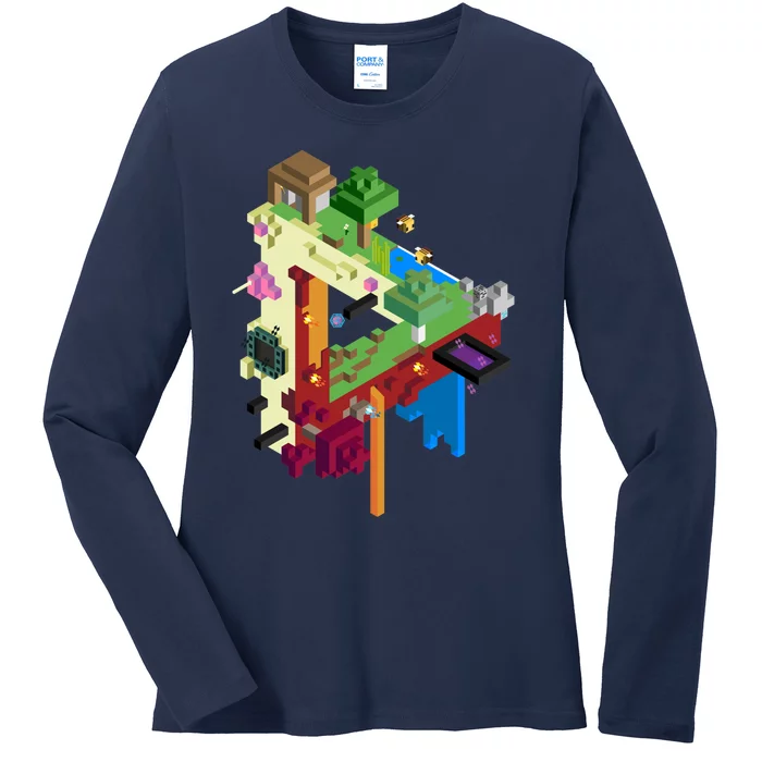 The Three Realms Ladies Long Sleeve Shirt