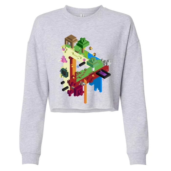 The Three Realms Cropped Pullover Crew