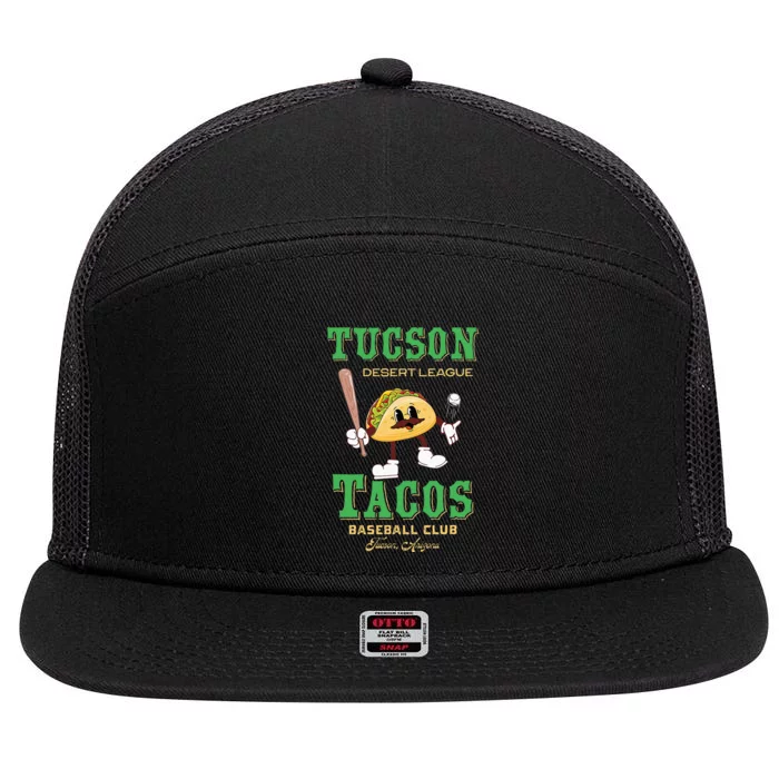 Tucson Tacos Retro Minor League Baseball Team 7 Panel Mesh Trucker Snapback Hat