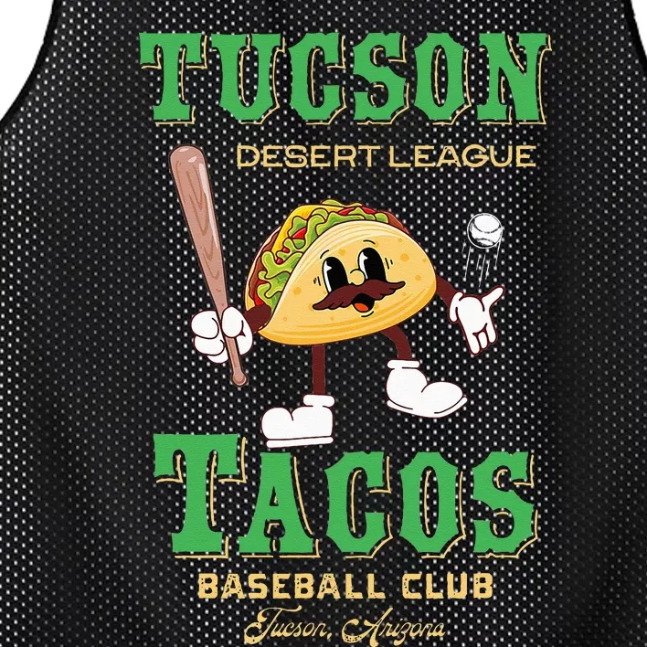 Tucson Tacos Retro Minor League Baseball Team Mesh Reversible Basketball Jersey Tank