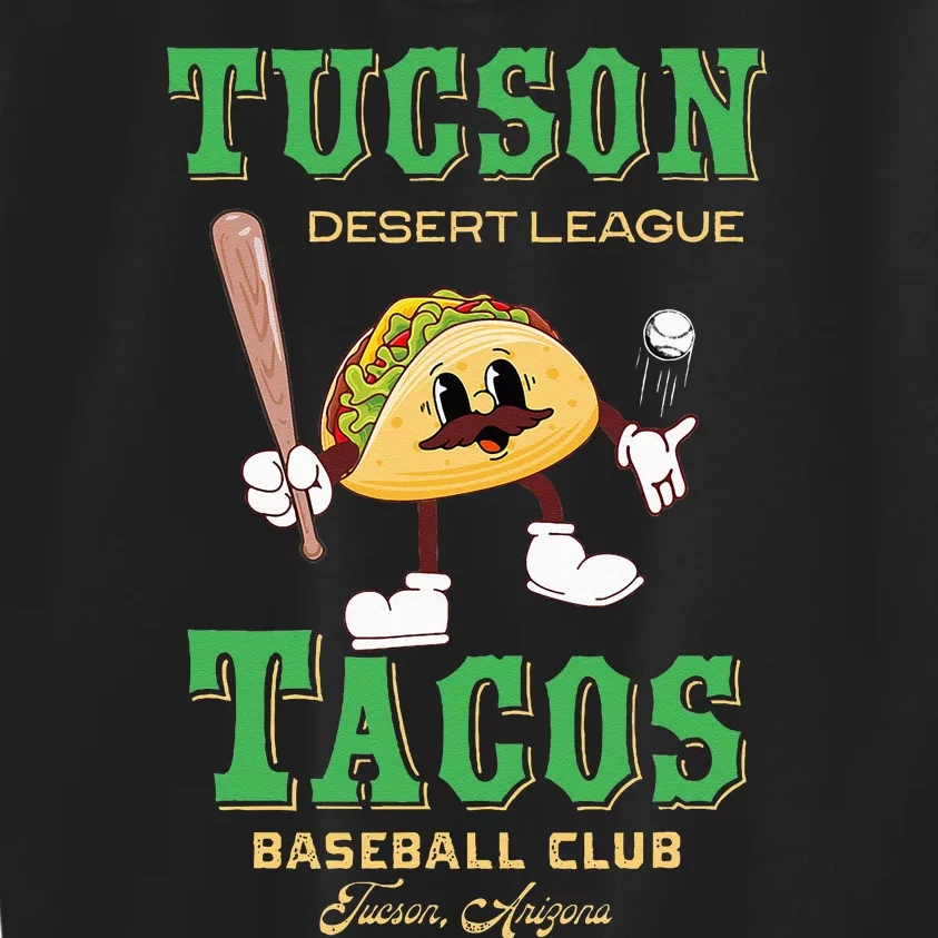 Tucson Tacos Retro Minor League Baseball Team Kids Sweatshirt