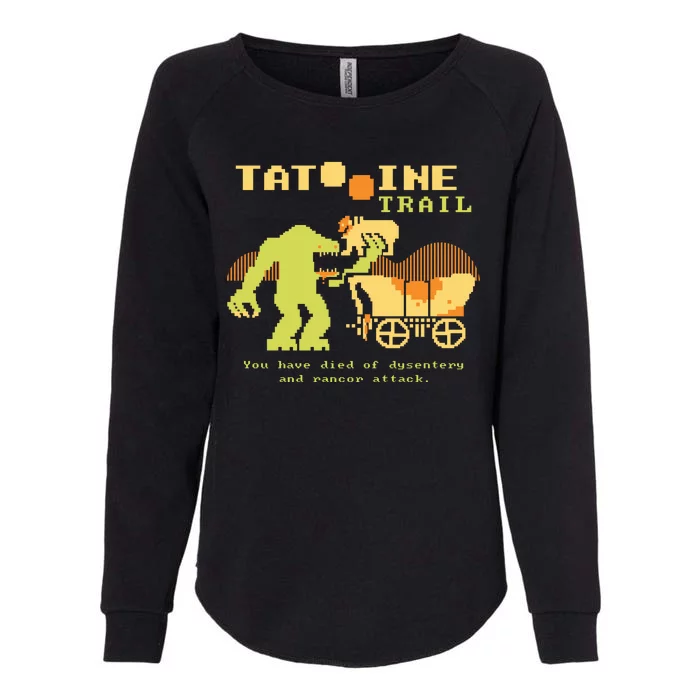 Tatoonie Trail Retro Gamer Womens California Wash Sweatshirt