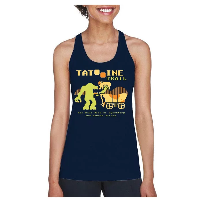 Tatoonie Trail Retro Gamer Women's Racerback Tank