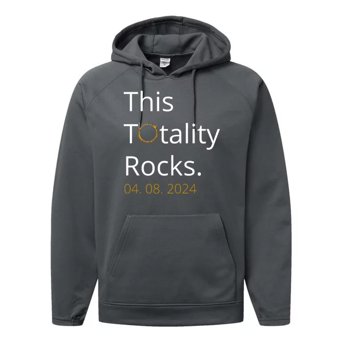 This Totality Rocks Solar Eclipse 2024 Performance Fleece Hoodie