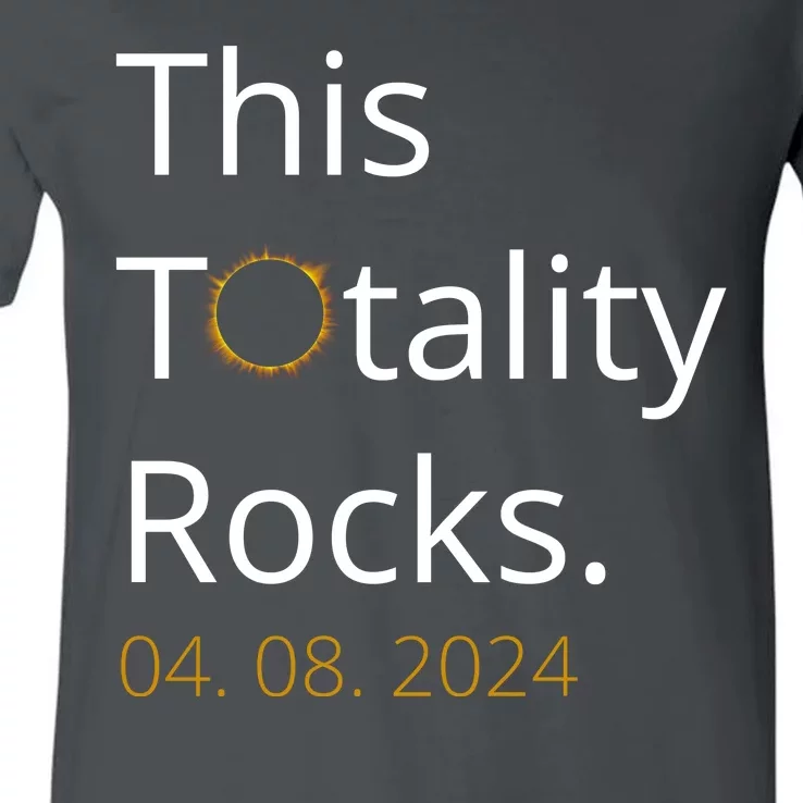 This Totality Rocks Solar Eclipse 2024 V-Neck T-Shirt