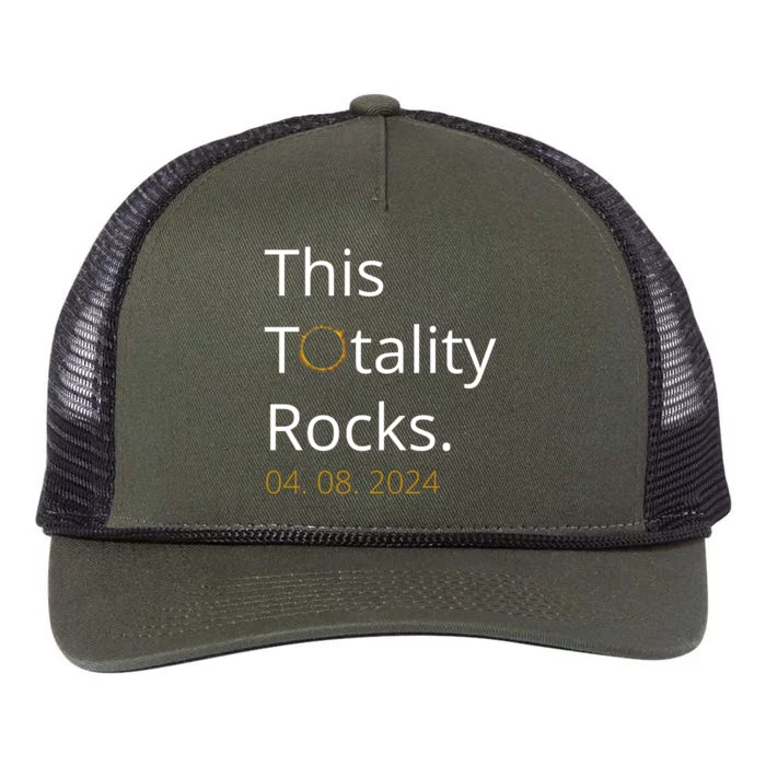 This Totality Rocks Solar Eclipse 2024 Retro Rope Trucker Hat Cap