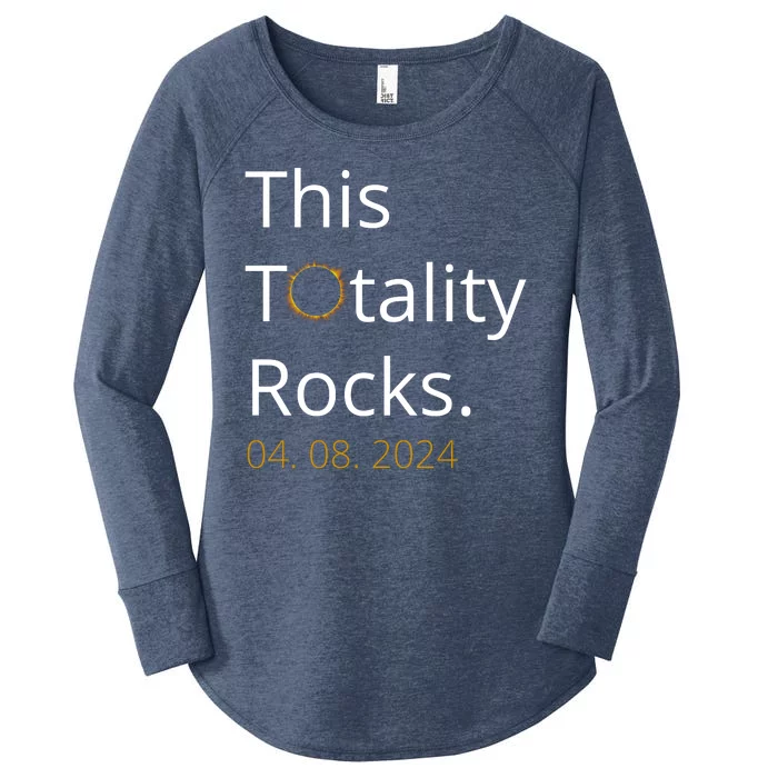 This Totality Rocks Solar Eclipse 2024 Women's Perfect Tri Tunic Long Sleeve Shirt