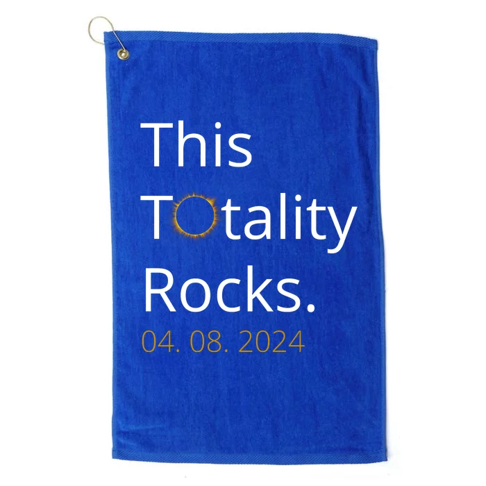 This Totality Rocks Solar Eclipse 2024 Platinum Collection Golf Towel