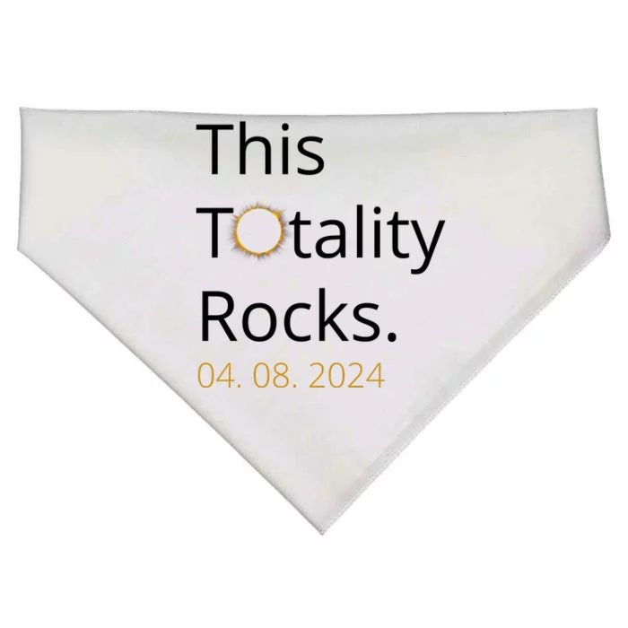 This Totality Rocks Solar Eclipse 2024 USA-Made Doggie Bandana