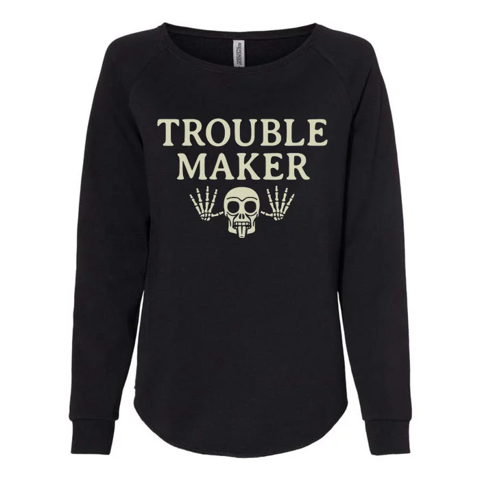 Troublemaker Womens California Wash Sweatshirt