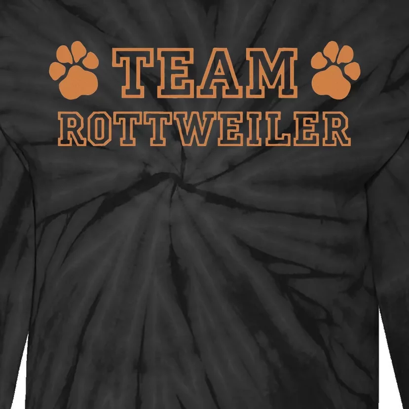 Tina Team Rottweiler Dog Breeds Tie-Dye Long Sleeve Shirt