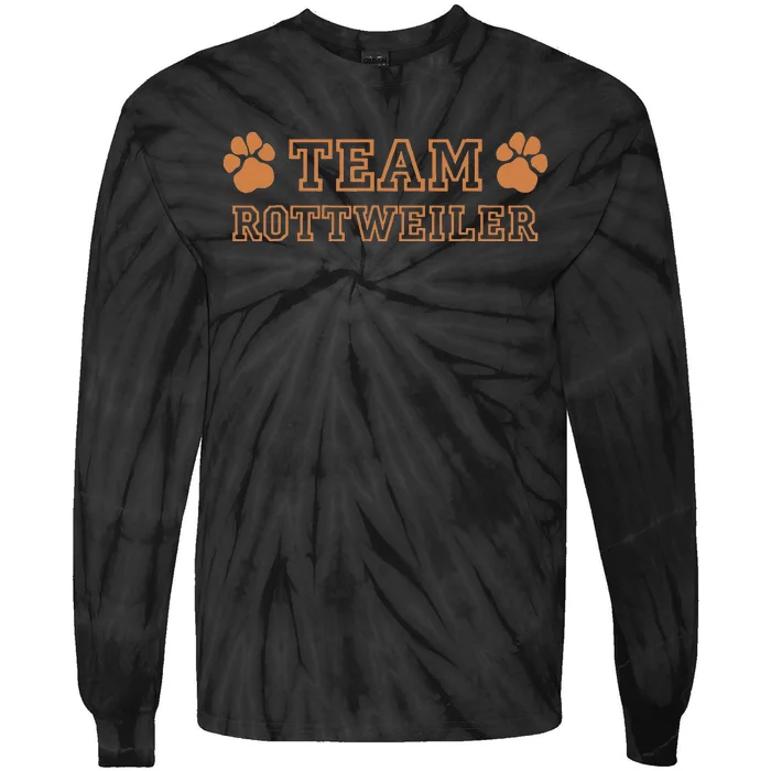 Tina Team Rottweiler Dog Breeds Tie-Dye Long Sleeve Shirt