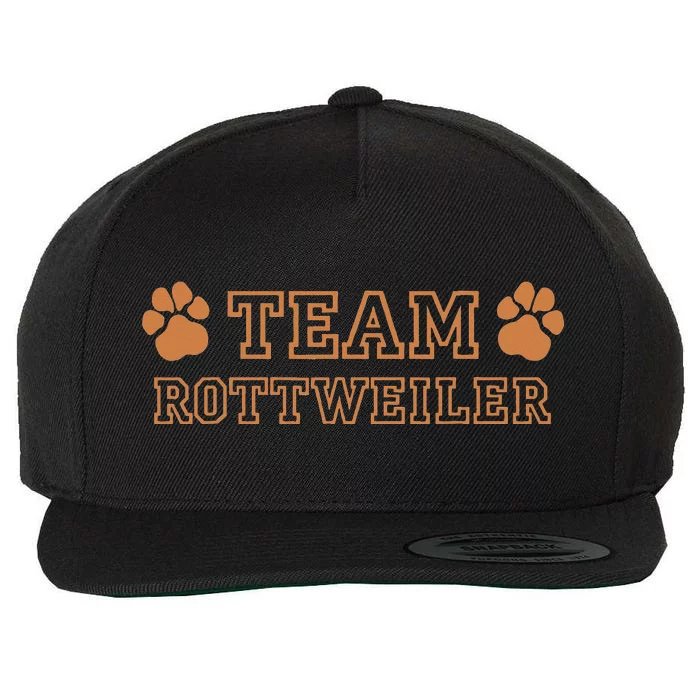 Tina Team Rottweiler Dog Breeds Wool Snapback Cap