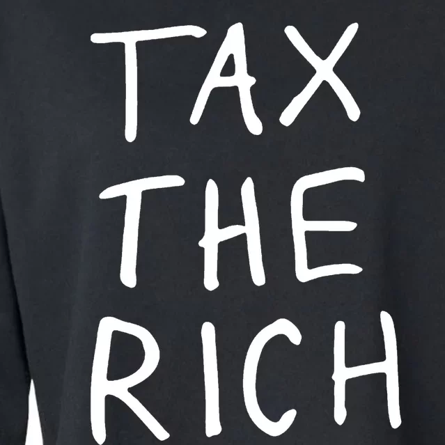 Tax The Rich Cropped Pullover Crew