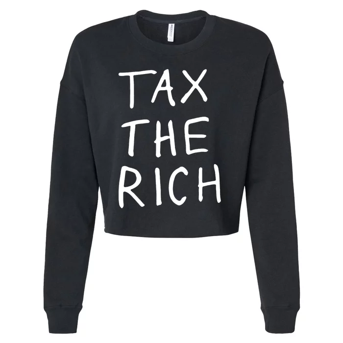 Tax The Rich Cropped Pullover Crew