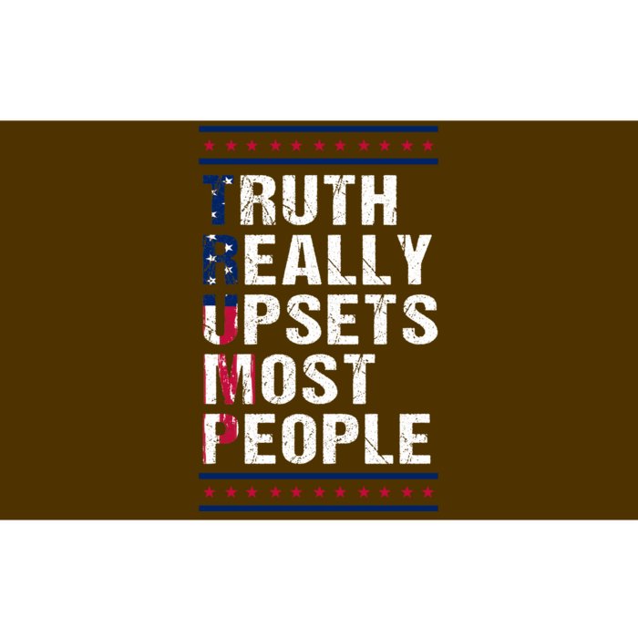 Trump Truth Really Upset Most People Trump 2024 America Flag Bumper Sticker