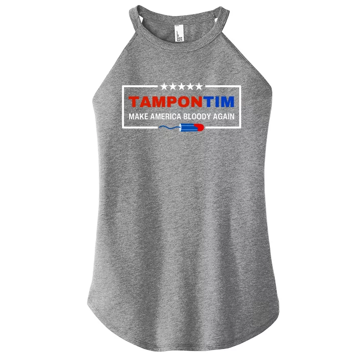 Tampon Tim Red Blue Make America Bloody Again Women’s Perfect Tri Rocker Tank