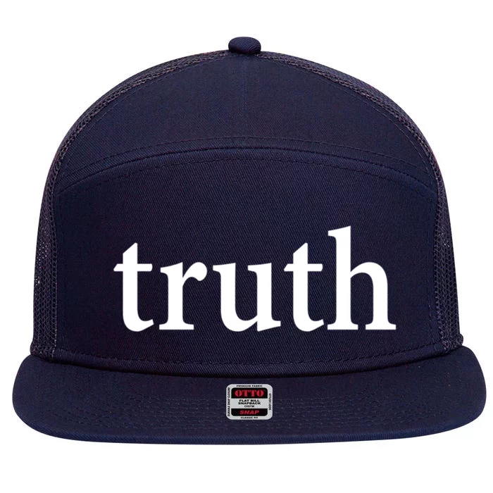 Truth 7 Panel Mesh Trucker Snapback Hat