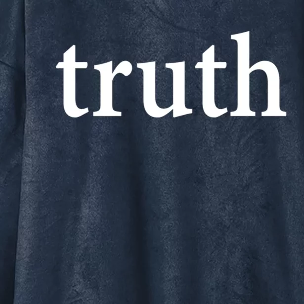 Truth Hooded Wearable Blanket