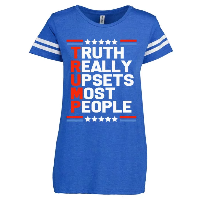 Trump Truth Really Upsets Most People Enza Ladies Jersey Football T-Shirt