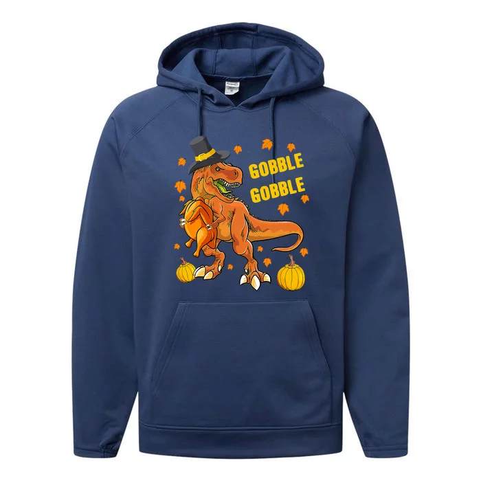 Thanksgiving T Rex Dinosaur Turkey Costume Boys Great Gift Performance Fleece Hoodie