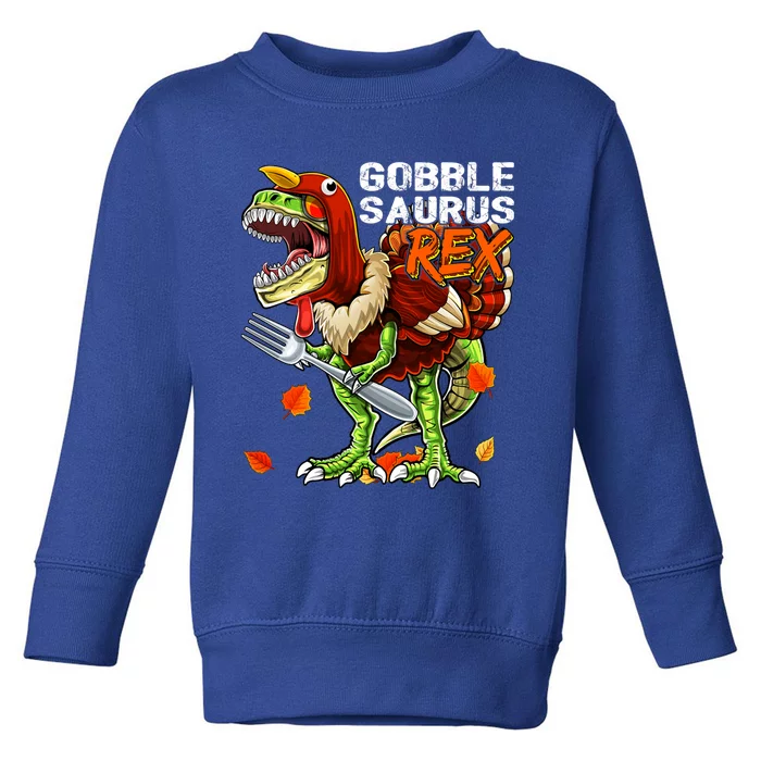 Thanksgiving T Rex Dinosaur Turkey Costume Gift Boys Gift Toddler Sweatshirt