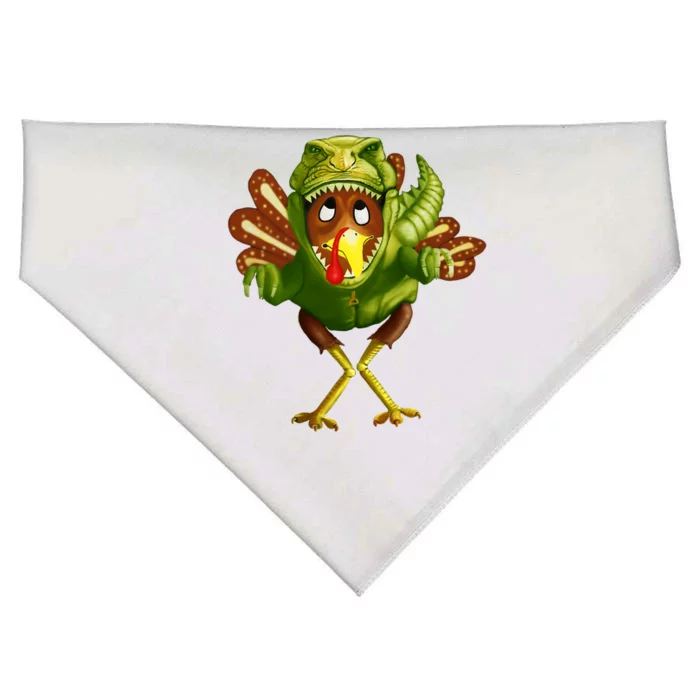 Thanksgiving T Rex Dinosaur Turkey Costume Gift Boys Meaningful Gift USA-Made Doggie Bandana