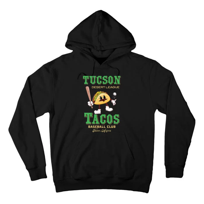 Tucson Tacos Retro Minor League Baseball Team Tall Hoodie