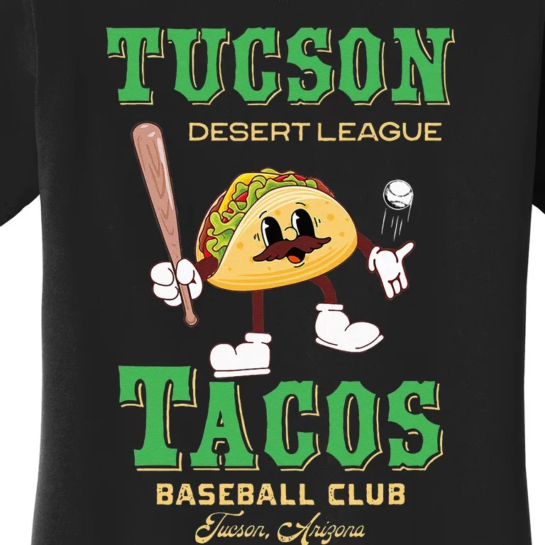 Tucson Tacos Retro Minor League Baseball Team Women's T-Shirt