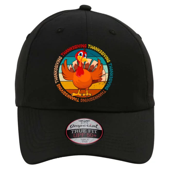 Thanksgiving Turkey Retro Sunset Holiday The Original Performance Cap