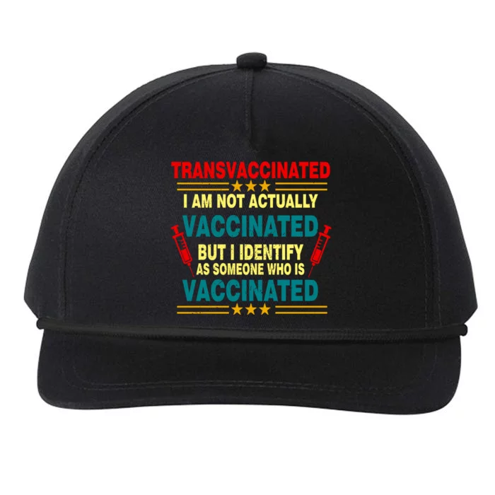 Transvaccinated Snapback Five-Panel Rope Hat