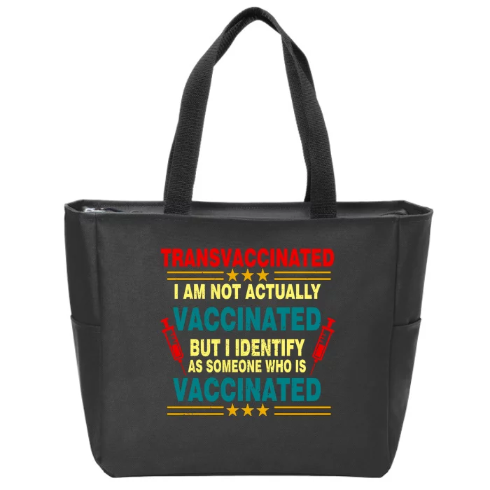 Transvaccinated Zip Tote Bag