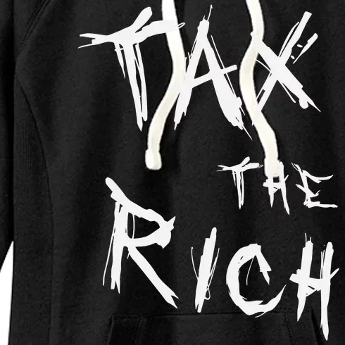 Tax The Rich AOC Quote Women's Fleece Hoodie