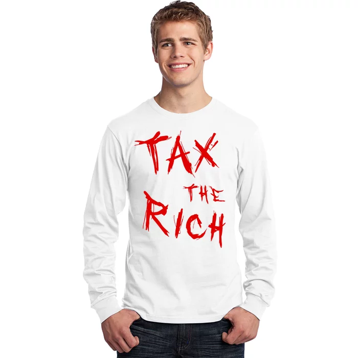 Tax The Rich AOC Quote Long Sleeve Shirt