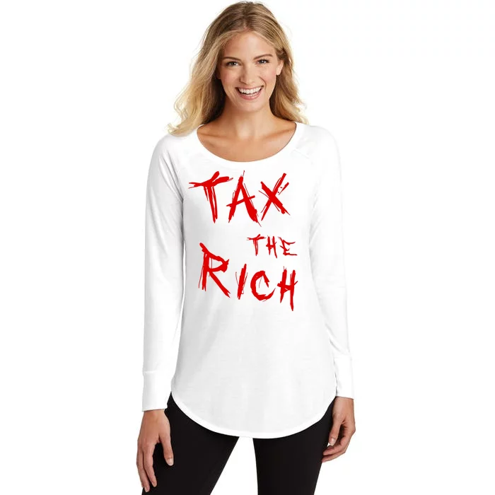 Tax The Rich AOC Quote Women's Perfect Tri Tunic Long Sleeve Shirt