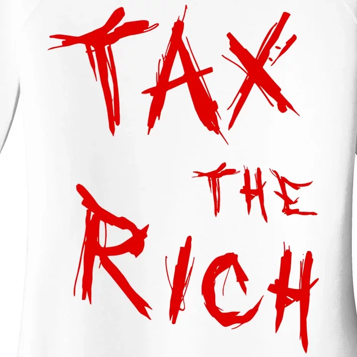 Tax The Rich AOC Quote Women's Perfect Tri Tunic Long Sleeve Shirt