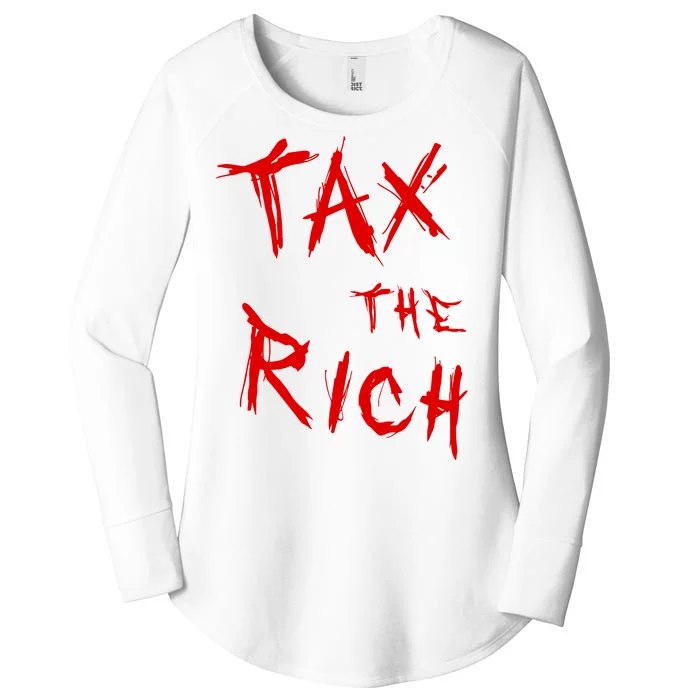 Tax The Rich AOC Quote Women's Perfect Tri Tunic Long Sleeve Shirt