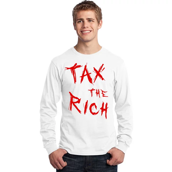 Tax The Rich AOC Quote Tall Long Sleeve T-Shirt