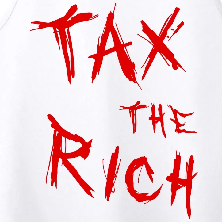 Tax The Rich AOC Quote Performance Tank