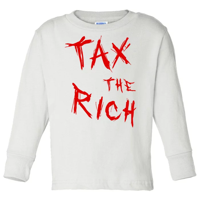 Tax The Rich AOC Quote Toddler Long Sleeve Shirt