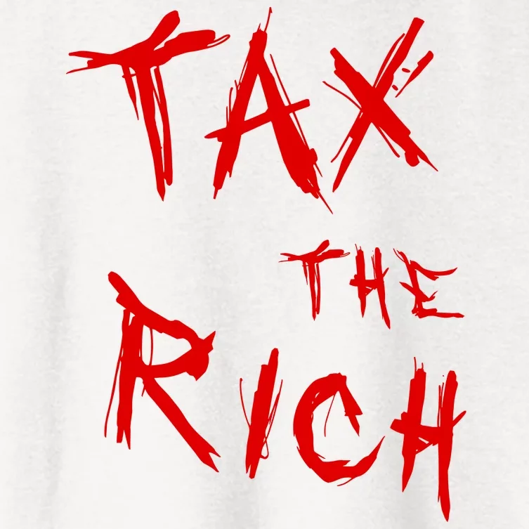 Tax The Rich AOC Quote Women's Crop Top Tee