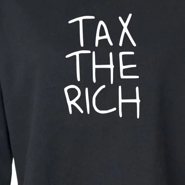 Tax The Rich Cropped Pullover Crew