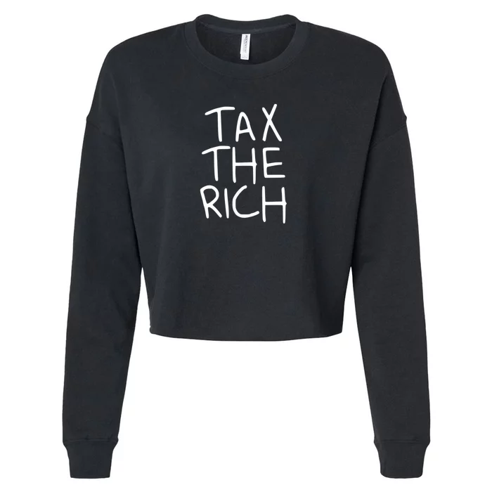 Tax The Rich Cropped Pullover Crew