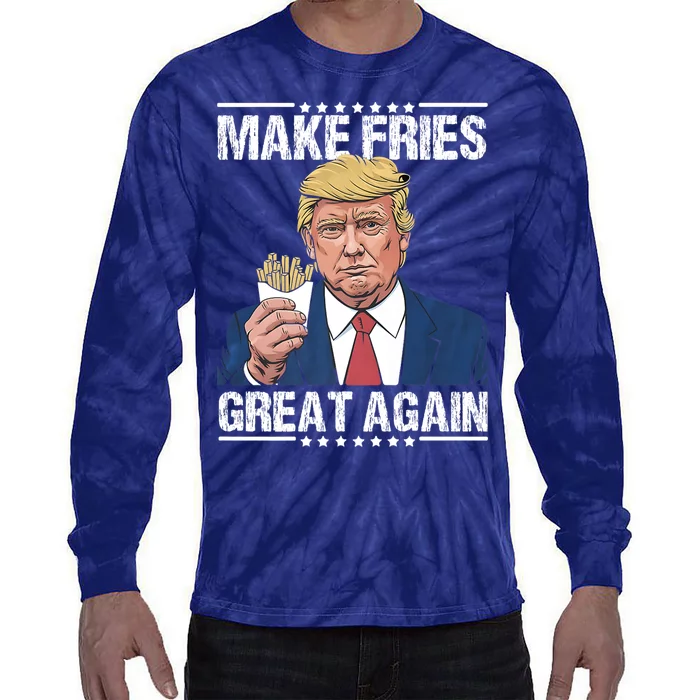 Trump Tie-Dye Long Sleeve Shirt