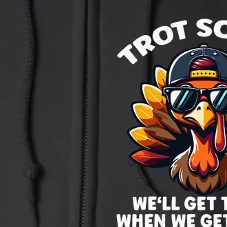 Thanksgiving Turkey Running Outfit Gear Costume Turkey Trot Full Zip Hoodie